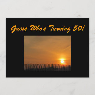 50.o Invitación de la fiesta de cumpleaños