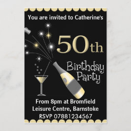50.o Invitación de la fiesta de cumpleaños