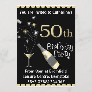 50.o Invitación de la fiesta de cumpleaños