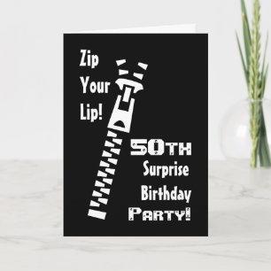 50.o Invitación de la fiesta de cumpleaños de la