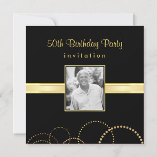 50.o Invitación de la fiesta de cumpleaños - foto