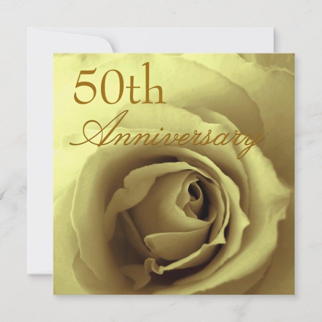 50.o Invitación del aniversario - ORO subió (Anverso)