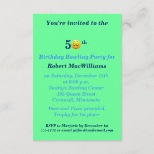 50.o Invitación feliz del fiesta de la cara del