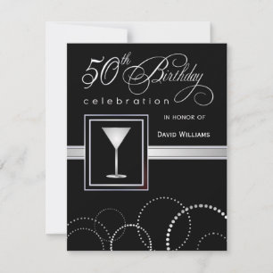 50.o Invitaciones de la fiesta de cumpleaños -