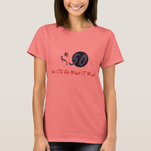 50.o ¡La camiseta de las mujeres del cumpleaños!
