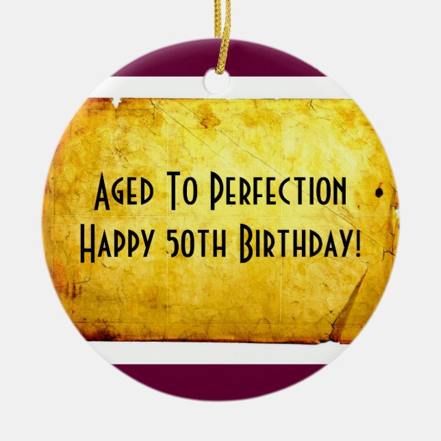 50.o Ornamento del cumpleaños (Frente)