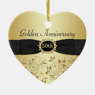 50.o Ornamento del navidad del aniversario de boda