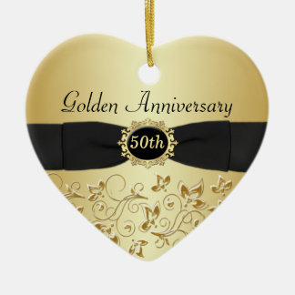 50.o Ornamento del navidad del aniversario de boda