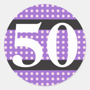 50.o Pegatinas rosados púrpuras de los lunares de
