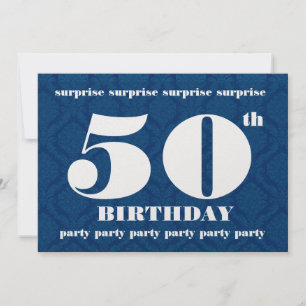 50.o Plantilla de la fiesta de cumpleaños de la