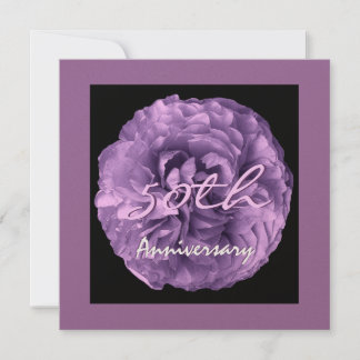 50.o Púrpura de la lavanda de la invitación del