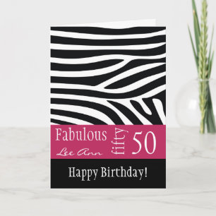 50.o Tarjeta de cumpleaños para las mujeres del