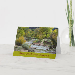 50.o Tarjeta de felicitación de la naturaleza del