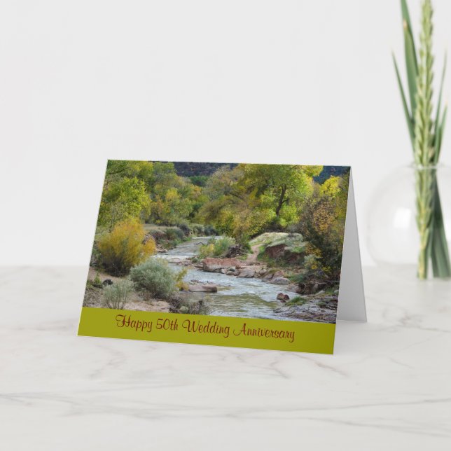 50.o Tarjeta de felicitación de la naturaleza del (Anverso)