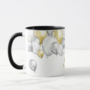 50.o Taza combinada del aniversario/nombre