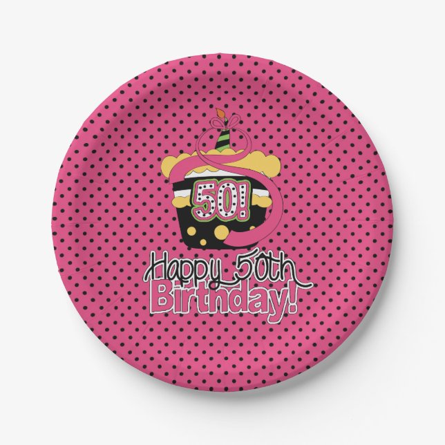 ¡50 Platos de papel 7" (Anverso)