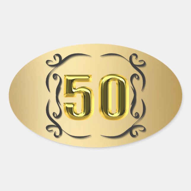 50 Sellos De Oro Y Pegatinas (Anverso)