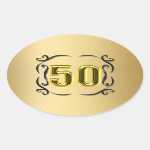 50 Sellos De Oro Y Pegatinas