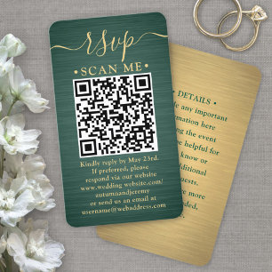 50 Tarjetas de Respuesta QR RSVP de Enclosure para