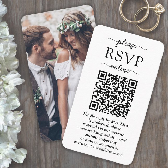 50 Tarjetas de RSVP con Código QR y Enclosure de F (Subido por el creador)