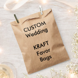 50 x Bolsas favoritas de papel KRAFT de casamiento