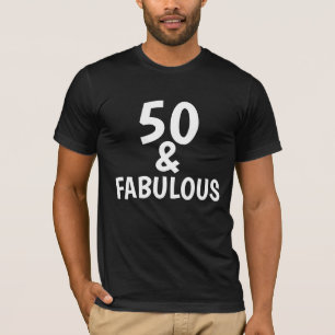 50 Y CAMISETAS DE CUMPLEAÑOS FABULOSAS