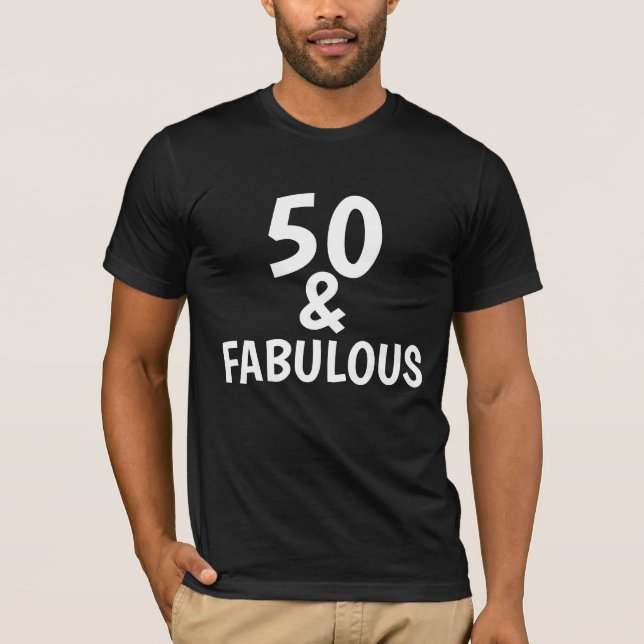 50 Y CAMISETAS DE CUMPLEAÑOS FABULOSAS (Anverso)