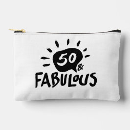 50 y fabulosa bolsa cosmética Black 50th Birthday