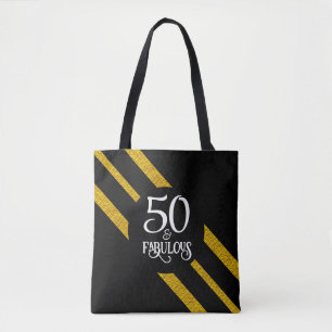 50 y Fabulosa bolsa de té negra y dorada