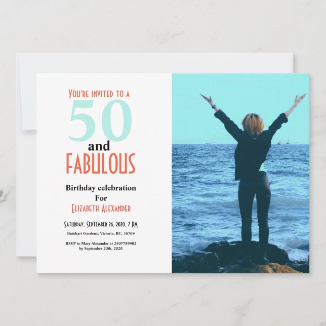 50 y fabulosa foto de 50 años (Anverso)