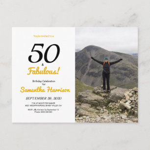50 y fabulosa invitación a los 50 años