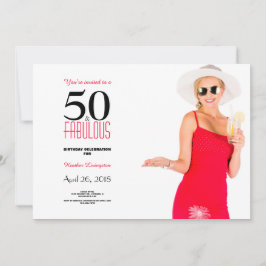 50 y fabulosa invitación a los 50 años