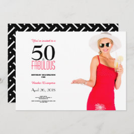 50 y fabulosa invitación a los 50 años
