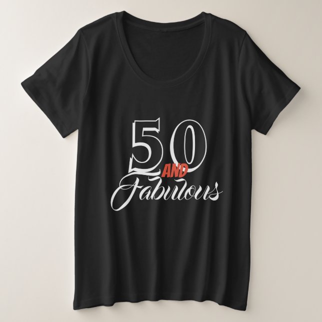 50 y fabulosa moda de cumpleaños (Anverso del diseño)