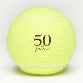 50 y Fabulosa pelota de tenis