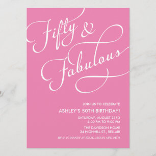 50 y fabulosas invitaciones