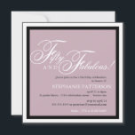 50 y fabulosas invitaciones a fiestas de cumpleaño<br><div class="desc">Una bella y elegante invitación a la fiesta de cumpleaños en un bonito de laca para una mujer especialmente fabulosa.</div>