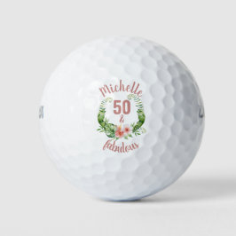 50 y fabulosas pelotas de golf de 50 años