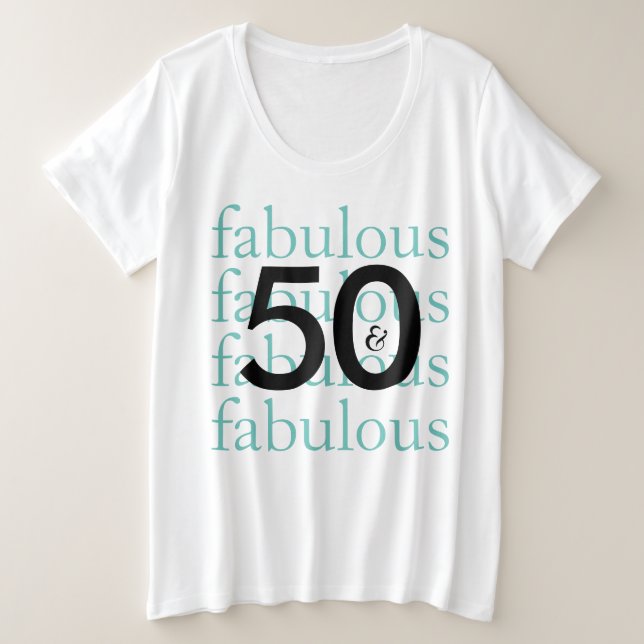 50 y fabuloso cincuenta cumpleaños (Anverso del diseño)