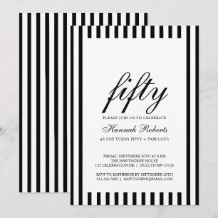 50 y Fabuloso   Invitación a la fiesta de cumpleañ