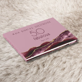 50 y fabuloso libro de invitados de la Agate Rosa 