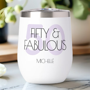50 y fabuloso Modern Purple Fifty Birthday Party