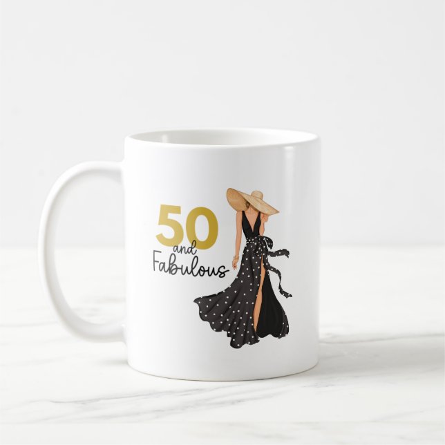 50 y fabuloso negro y taza de oro (Izquierda)