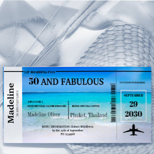 50 y fabuloso Pase de embarque