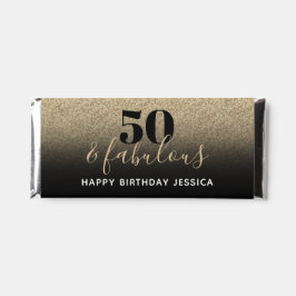 50 y fabuloso Purpurina de Faux Negro y Oro Ombre