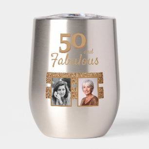 50 y Fabulous Gold Purpurina 2 Photo 50th Birthday