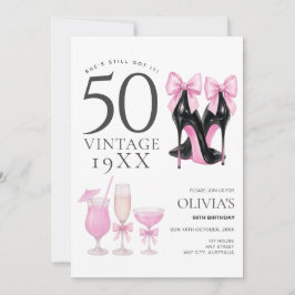 50 y la fantástica invitación a los zapatos de tac