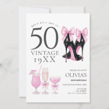 50 y la fantástica invitación a los zapatos de tac
