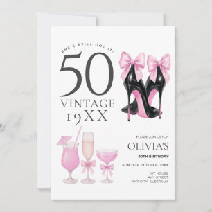 50 y la fantástica invitación a los zapatos de tac