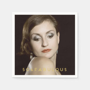 50 y servilleta de papel de la foto el   de